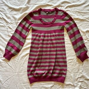 Y2K Striped Sweater Dress